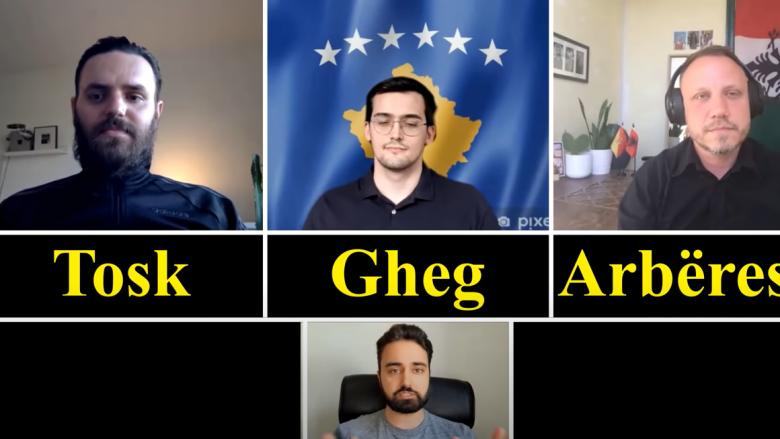 Tre shqiptarë me dialekte të ndryshme flasin online për gjuhën shqipe