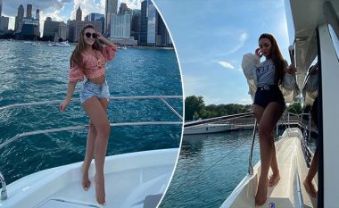 Adelina Berisha me pushime në ShBA, sjell poza atraktive nga Chicago