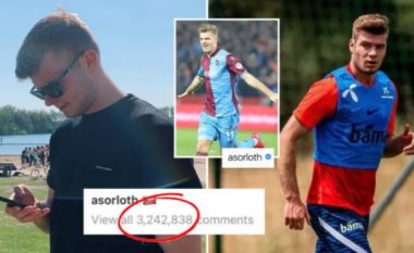 Tifozët e Trabzonsporit ia dërgojnë 3.2 milion mesazhe dhe thirrje sulmuesit Sorloth, norvegjezi iu lutet të mos e stresojnë