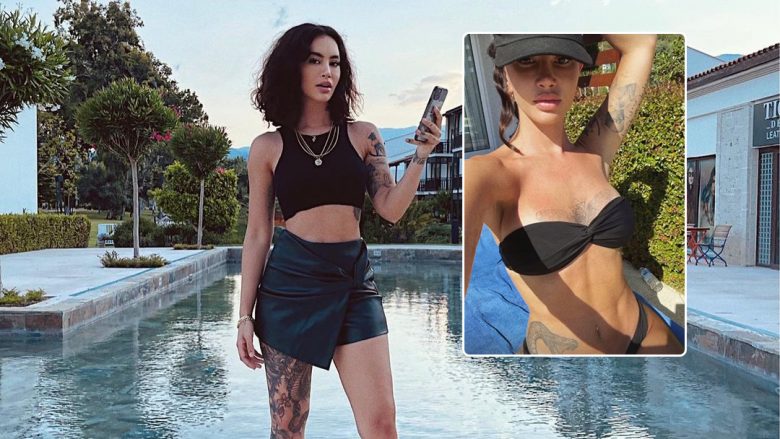 Dafina Zeqiri tregon trupin e formësuar në paraqitjet me bikini gjatë pushimeve