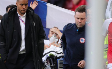 UEFA konfirmon se Eriksen është dërguar në spital dhe gjendja e tij është stabile