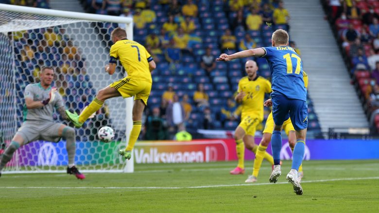 Suedia dhe Ukraina gjejnë golin në pjesën e parë që mbyllet baras