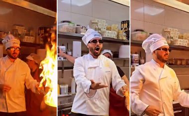 Gjiko “e djeg” në kuzhinë, priten skena dramatike në klipin e tij të radhës