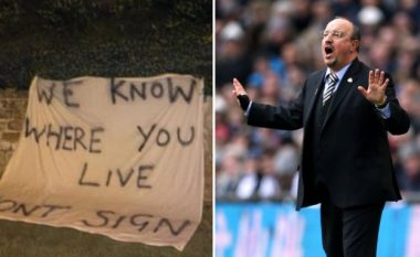 “E dimë ku jeton, mos nënshkruaj” – tifozët e Evertonit me baner kërcënues për Benitezin