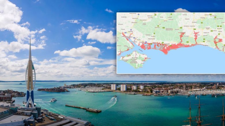 Portsmouth dhe Southampton mund të jenë nën ujë deri në vitin 2050 për shkak të ndryshimit të klimës