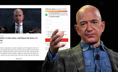 Mijëra njerëz nënshkruajnë peticionin që Jeff Bezos të refuzohet të hyjë sërish në Tokë