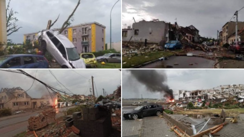 Pamje si në luftë, tornado godet Çekinë – disa fshatra janë rrafshuar me tokë, ka edhe viktima