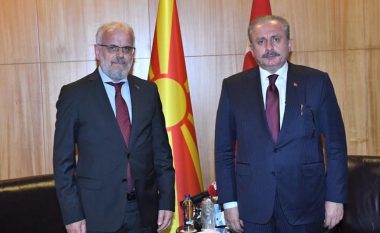Xhaferi në takim me Shentop: RMV dhe Turqia ndajnë vlera të përbashkëta për paqen dhe stabilitetin në rajon