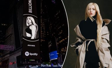 Në “Times Square” të New Yorkut promovohet suksesi i shqiptares Ava Max si këngëtare me miliarda dëgjime në Spotify