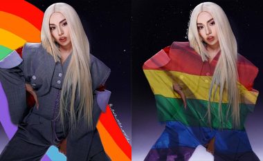 Ava Max pozon me ngjyrat e ylberit me rastin e muajit të krenarisë