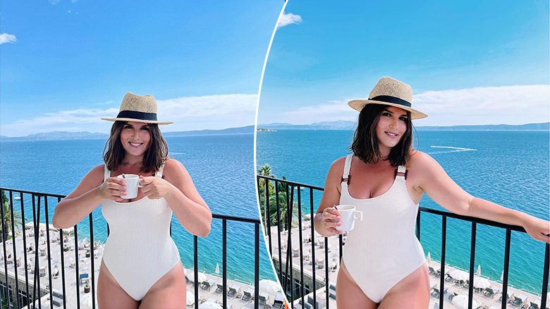 Gjira publikon fotografi me bikini nga pushimet në Kroaci, ndërsa thotë se nuk shqetësohet që ka shtuar mbi 10 kilogramë