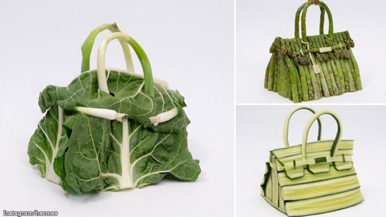 Hermès prezantoi një seri çantash Birkin të bëra nga perimet