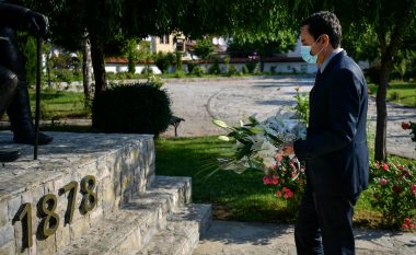 Para nisjes në Tiranë, Kurti homazhe te Lidhja e Prizrenit