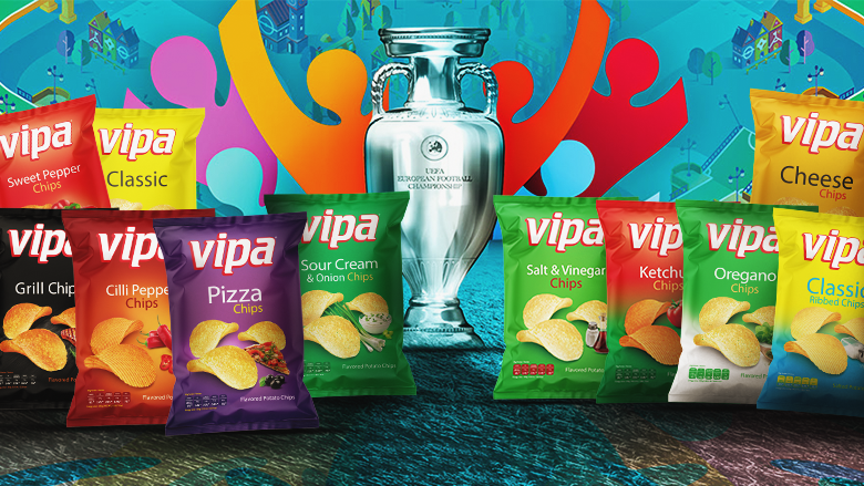Shikoni ndeshjet e Euro2020 dhe përjetoni emocionet me shijen e kampionëve – Vipa Chips