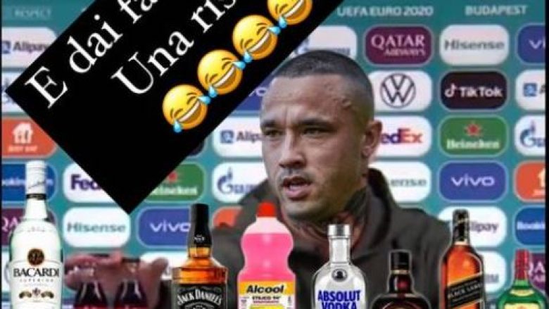 Nainggolan tallet me Ronaldon dhe Pogban, pasi këta dy larguan shishet e pijeve në konferencë shtypi