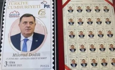 Turqia e “shpërblen” me pullë postare mohuesin e gjenocidit në Srebrenicë, shkakton reagime të ashpra