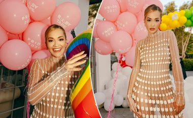 Rita Ora publikon të tjera fotografi nga paraqitja e saj e fustan transparent në eventin e komunitetit LGBTI