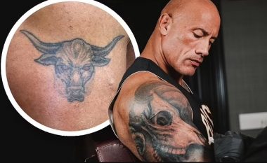 Mbi 25 orë punë intensive mbi të, Dwayne Johnson tregon evoluimin e tatuazhit të tij në biceps
