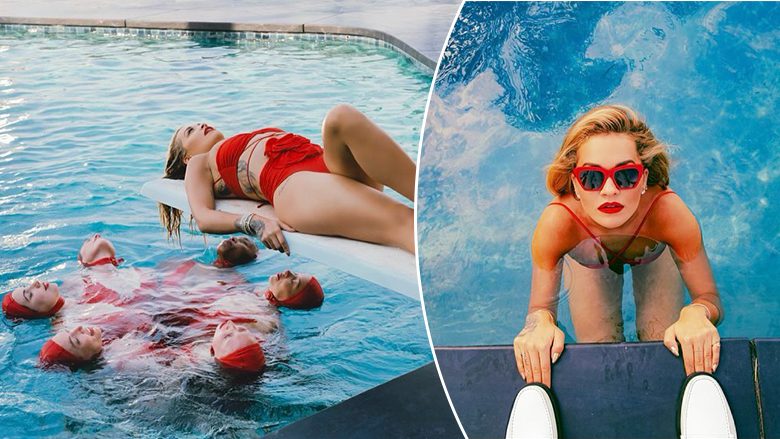 Rita Ora vazhdon të paralajmërojë këngën e re me fotografi atraktive nga pishina