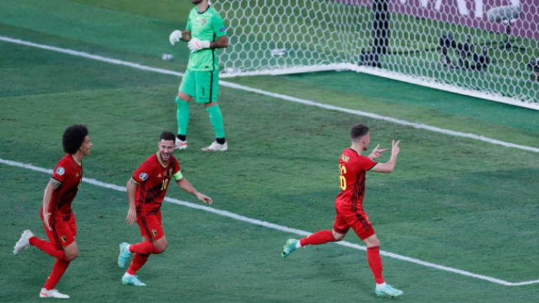 Belgjika eliminon kampionin në fuqi, Portugalinë – në çerekfinale takohet me Italinë