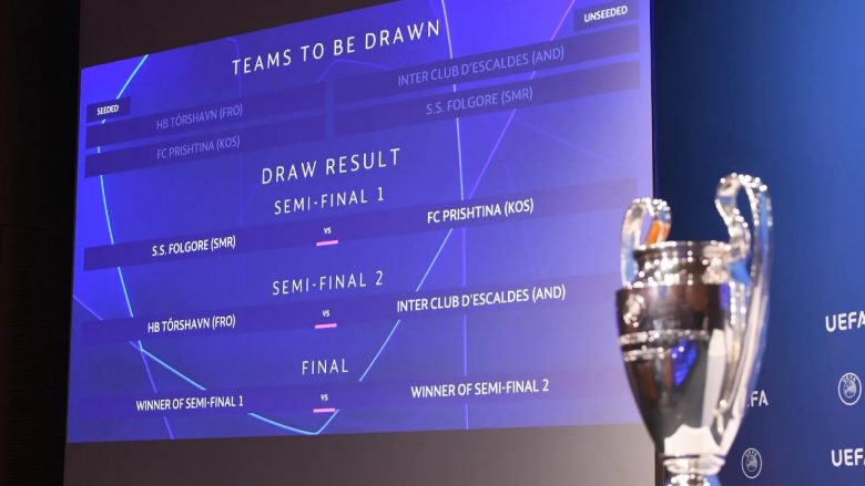 UEFA i beson FSHF-së organizimin e ndeshjeve të turit paraeliminator të Ligës së Kampionëve