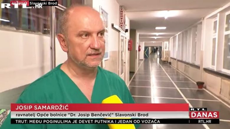 Drejtori i spitalit në Slavonski Brod jep detaje për të lënduarit: Dy pasagjerë në Intensiv, katër të tjerë u operuan