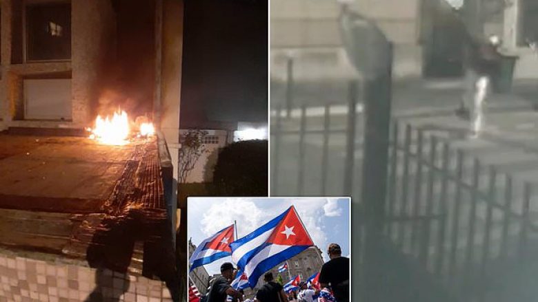 Momenti kur me koktej molotovi sulmohet ambasada kubane në Paris