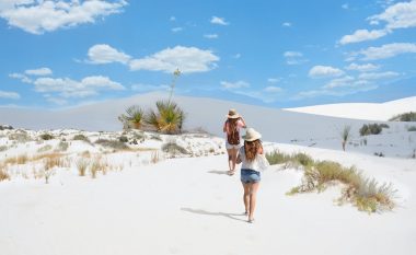 Pse rëra e shkretëtirës në Pellgun Tularosa është e bardhë?
