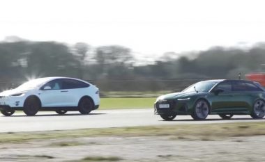 Audi RS6 Avant përpiqet të “tregojë veten” në një garë tërheqëse kundër Tesla Model X