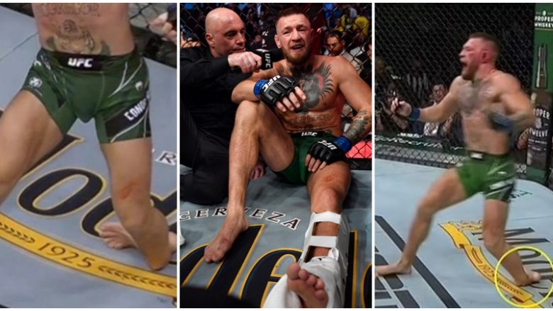 Momenti i frikshëm kur McGregor theu kyçin e këmbës në përballjen ndaj Poirier