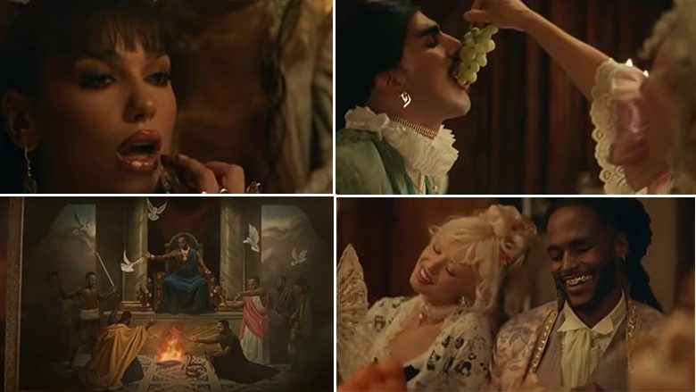 Dua Lipa publikon ‘trailerin’ e klipit të ri, frymëzohet nga jeta aristokrate e viteve të lashta