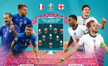 Formacioni më i mirë i kombinuar i finales Angli-Itali në Euro 2020 bazuar në statistika