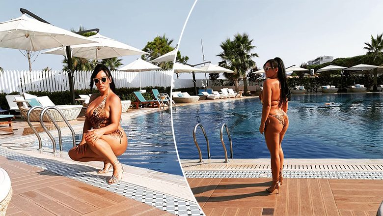 Arta Bajrami vë në pah të pasmet ndërsa publikon fotografi me bikini nga pushimet