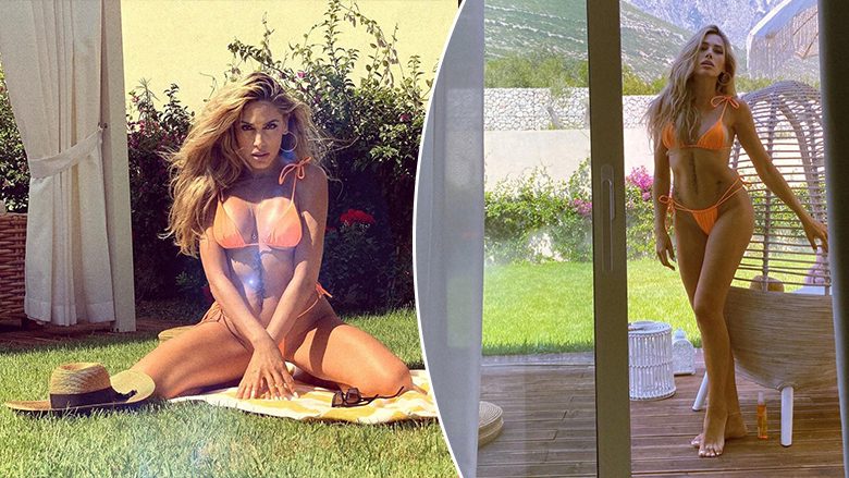 Ledina Çelo vazhdon të publikojë imazhe provokuese në bikini nga pushimet në vendlindje, merr vëmendjen me linjat trupore