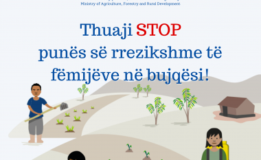 MBPZHR: Thuaji STOP punës së rrezikshme të fëmijëve në bujqësi