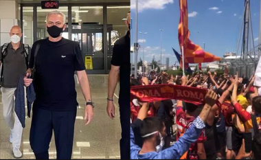 Mourinho mbërrin në Romë, mbi 500 tifozë në aeroport për ta pritur 'Special One'
