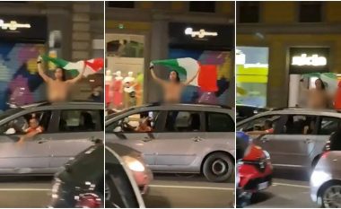 Bëhen virale pamjet ku shfaqet një vajzë krejtësisht e zhveshur duke festuar fitoren e Italisë në ‘Euro 2020’