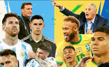 Formacioni më i mirë i kombinuar i Argjentinës dhe Brazilit para finales në Copa America