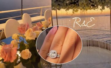 Në një ambient përrallor në jaht luksoz e me unazë diamanti – Rezarta publikon pamje nga ceremonia e martesës me Ermal Hoxhën