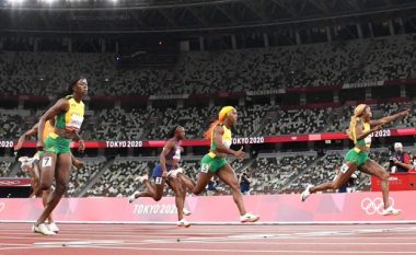Elaine Thompson-Herah vendos rekordin e ri olimpik në finalen e 100 metrave për femra