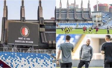 Feyenoord të kënaqur me mikpritjen në Prishtinë, fascinohen nga stadiumi “Fadil Vokrri”
