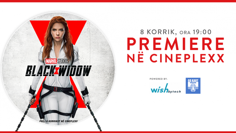 “Black Widow” arrin në Cineplexx me eventin ‘Premiere Night’, ku do të ketë shpërblime të ndryshme