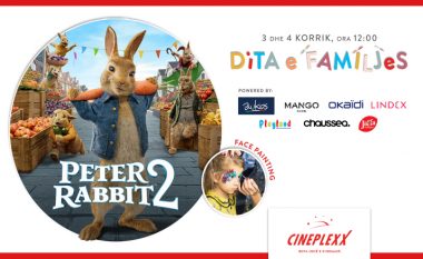 “Peter Rabbit 2” arrin në Cineplexx me eventin ‘Dita e Familjes’ ku do të ketë shumë shpërblime dhe aktivitete të ndryshme për fëmijë