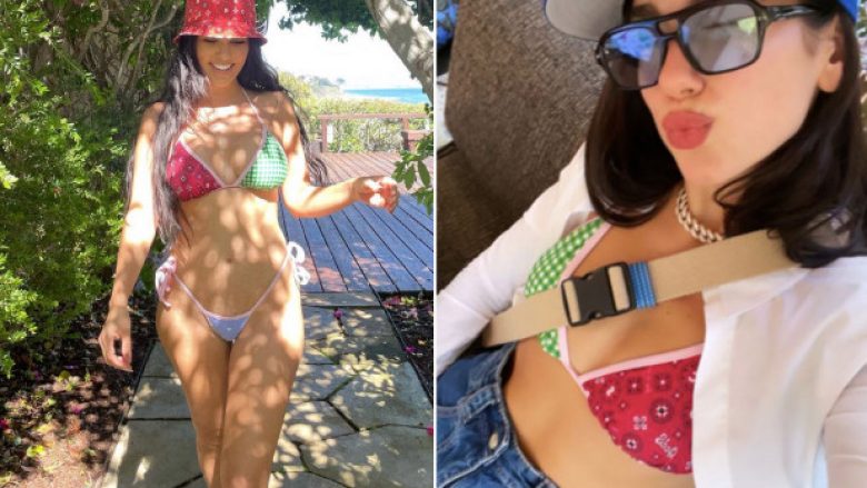 Kourtney Kardashian dhe Dua Lipa veshin bikinit e njëjta në të njëjtën ditë