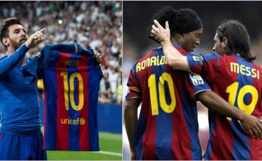 “Ai duhet të qëndrojë” – Ronaldinho: Messi është historia e Barcës, pasi të pensionohet askush nuk do të guxojë ta prekë numrin 10