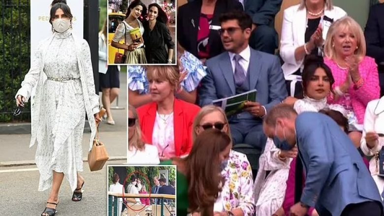 Shoqja e ngushtë e Meghan Markle, aktorja Priyanka Chopra u duk sikur injoroi Princin William dhe Kate Middleton në tribunën e ‘Women’s Singles’