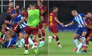 Pamje nga përleshja ndërmjet Pepes dhe Mkhitaryan në sfidën Porto-Roma