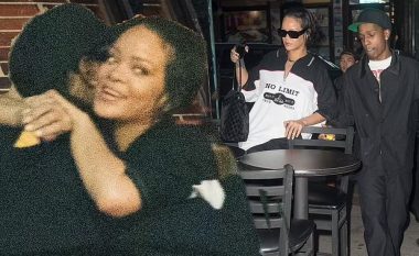 Si njerëz të thjeshtë, Rihanna dhe ASAP Rocky ulen rrugës në një restorant meksikan në New York për të ngrënë drekë