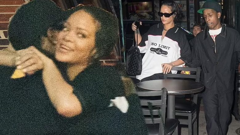 Si njerëz të thjeshtë, Rihanna dhe ASAP Rocky ulen rrugës në një restorant meksikan në New York për të ngrënë drekë