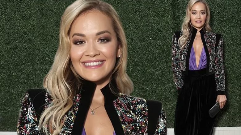 Rita Ora merr vëmendjen me paraqitjen elegante në premierën e një filmi në Los Angeles